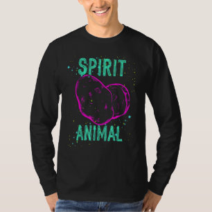 Spirit Animal Potato Lover Pink Funny Comfort Cute T-Shirt