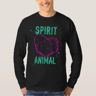 Spirit Animal Potato Lover Pink Funny Comfort Cute T-Shirt