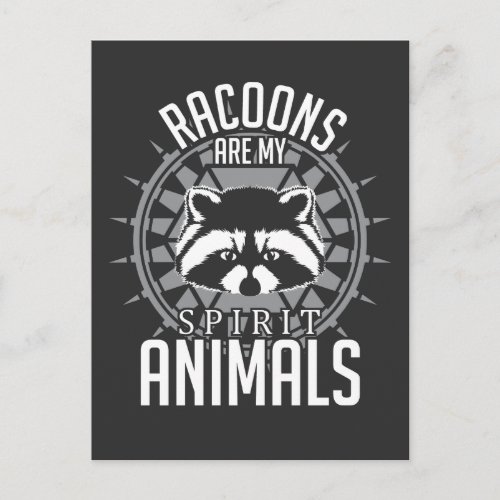 Spirit Animal Racoon Gift _ Zoo Animal Zookeeper Postcard