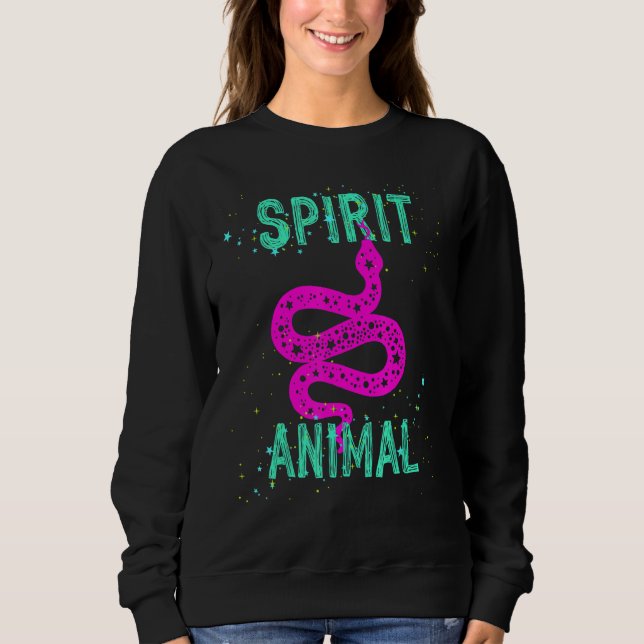 Spirit Animal Snake Lover Pink Animals Comfort Cut Sweatshirt (Front)