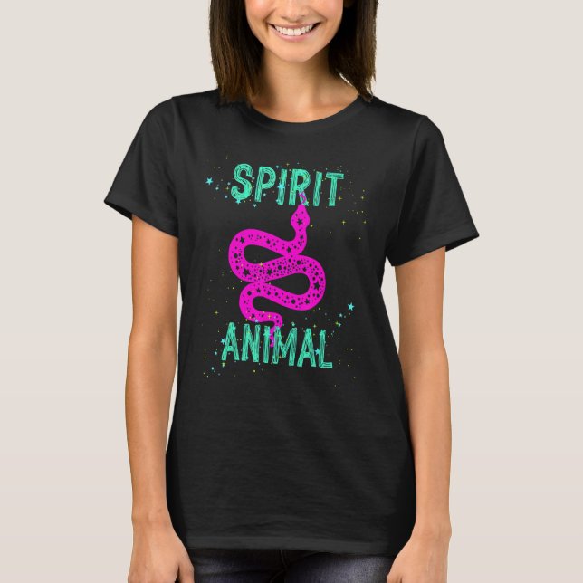 Spirit Animal Snake Lover Pink Animals Comfort Cut T-Shirt (Front)