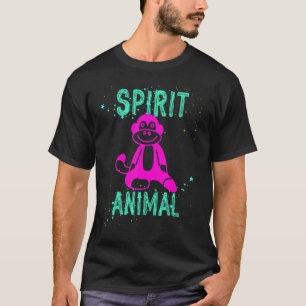 Spirit Animal Sock Monkey Pink Animals Comfort Cut T-Shirt