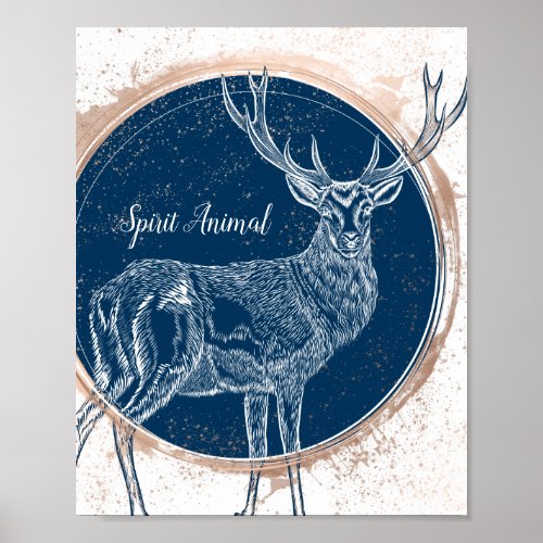 Spirit Animal _ Stag Totem Poster