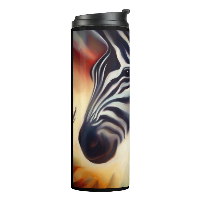 Spirit Animal Zebra 2 Thermal Tumbler (Rotated Left)