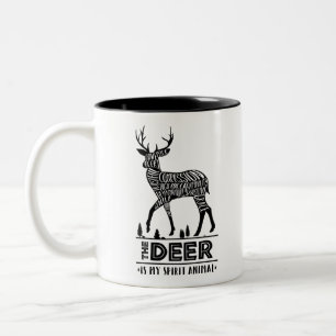 Spirit Animals: The Deer Two-Tone Coffee Mug