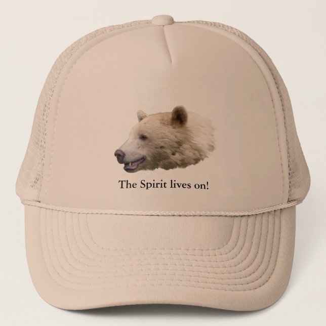 "Spirit Bear" Kermode Bear Wildlife Hat (Front)
