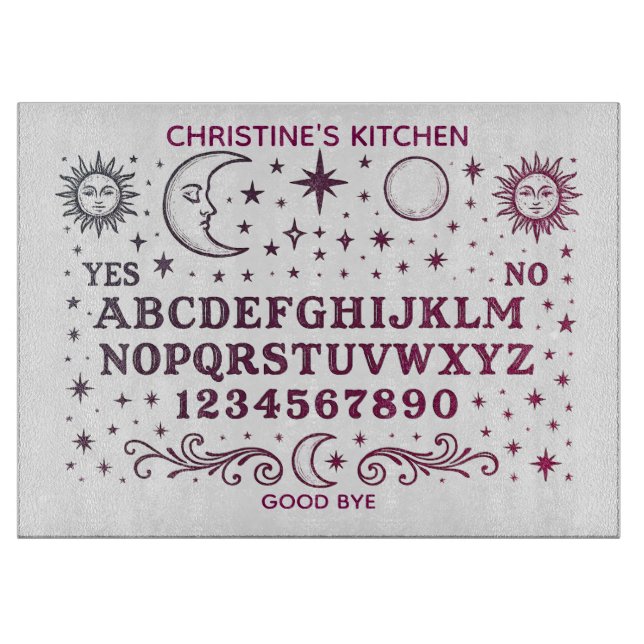 Spirit Board Custom Name Cutting Board (Front)