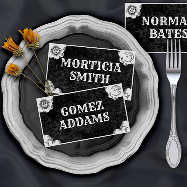 Spirit Board Gothic Vintage Folded Place Card (Creator Uploaded)
