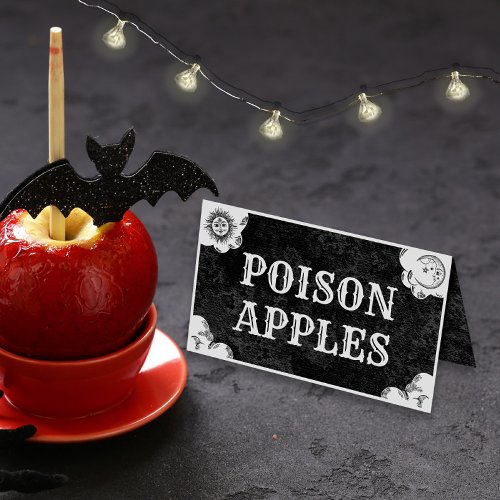 Spirit Board Halloween Gothic Folded Food Label Place Card