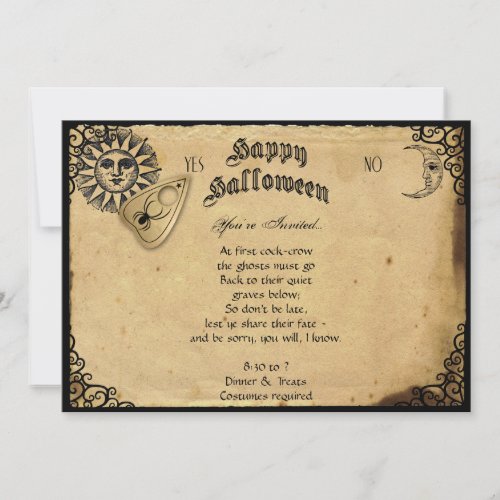 Spirit Board Halloween Halloween Party Invitation