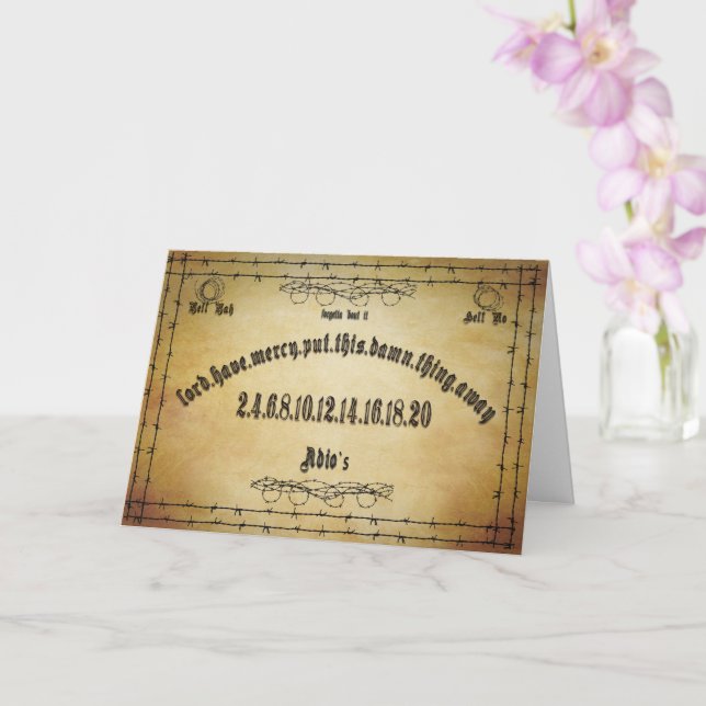 Spirit Board Humor Card (Orchid)