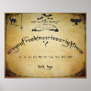 Spirit Board Humor Poster