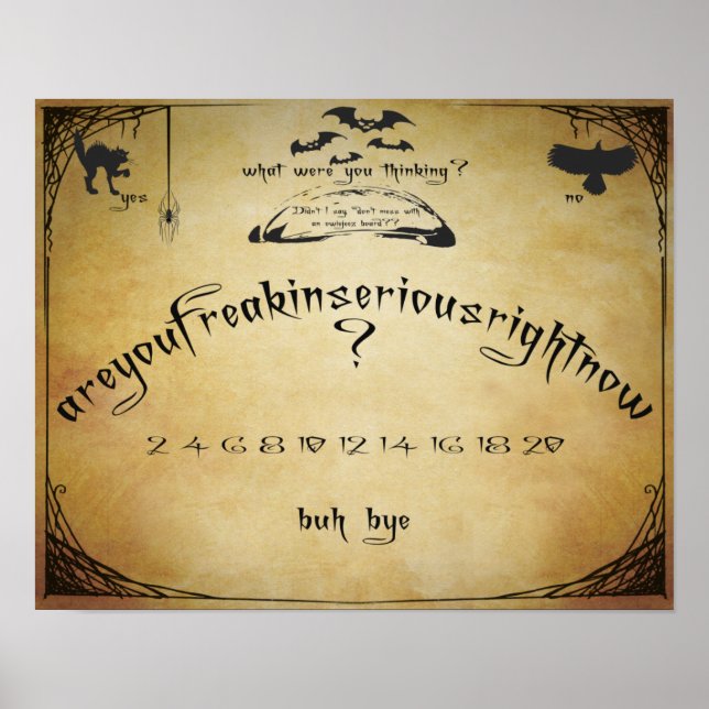 Spirit Board Humor Poster (Front)