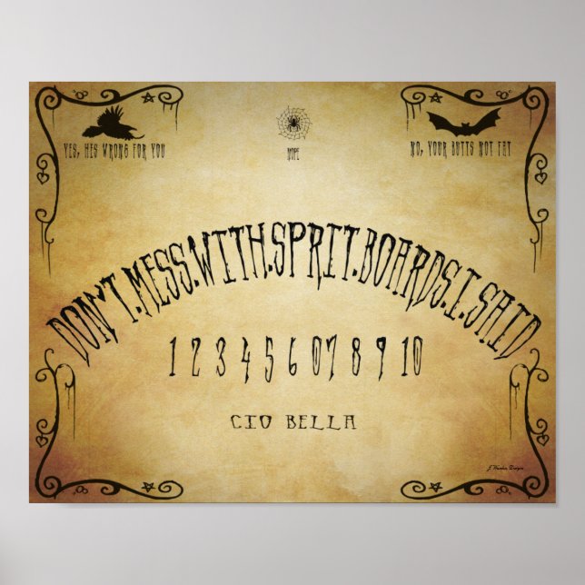 Spirit Board Humor Poster (Front)