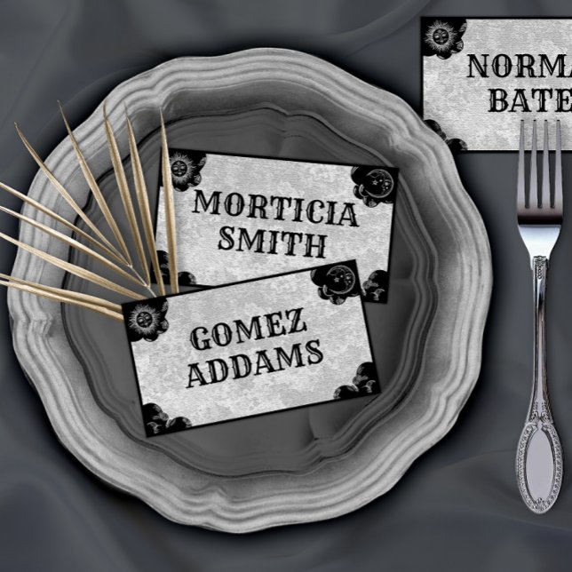Spirit Board Vintage, Gothic Folded Place Card (Gothic Ouija Board Wedding Reception Place cards)
