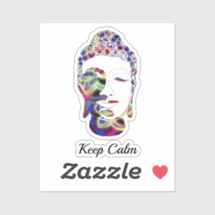 Spirit Butterfly abstract drawn buddha silhouette Sticker