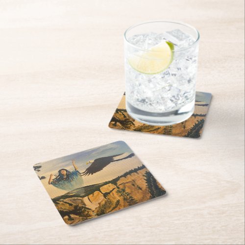 Spirit by Gary Poling Square Paper Coaster