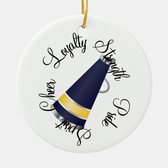 Spirit Cheerleading Custom Ornament (Front)