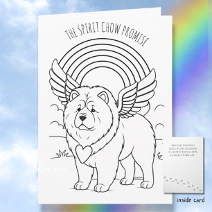 SPIRIT CHOW PROMISE Memorial Folded Greeting Card
