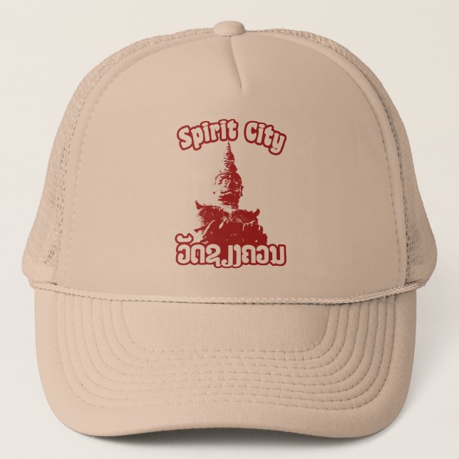 Spirit City - Wat Xieng Khuan, Vientiane, Laos Trucker Hat (Front)