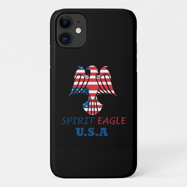 Spirit eagle USA flag Case-Mate iPhone Case (Back)