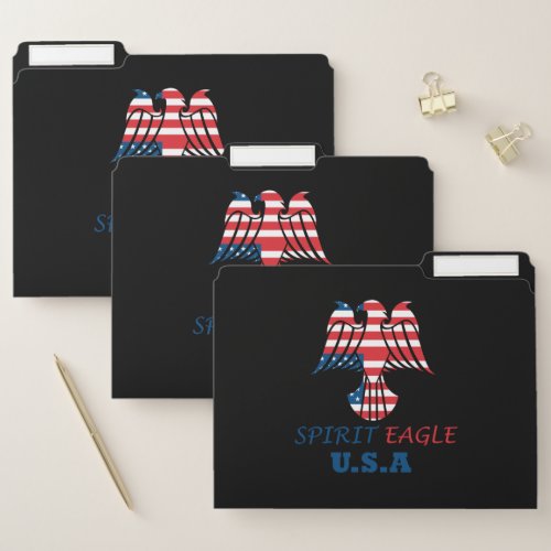 Spirit eagle USA flag Case_Mate iPhone Case File Folder