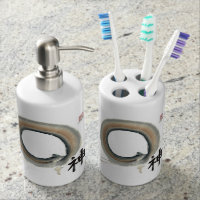 Spirit, Enso Soap Dispenser & Toothbrush Holder