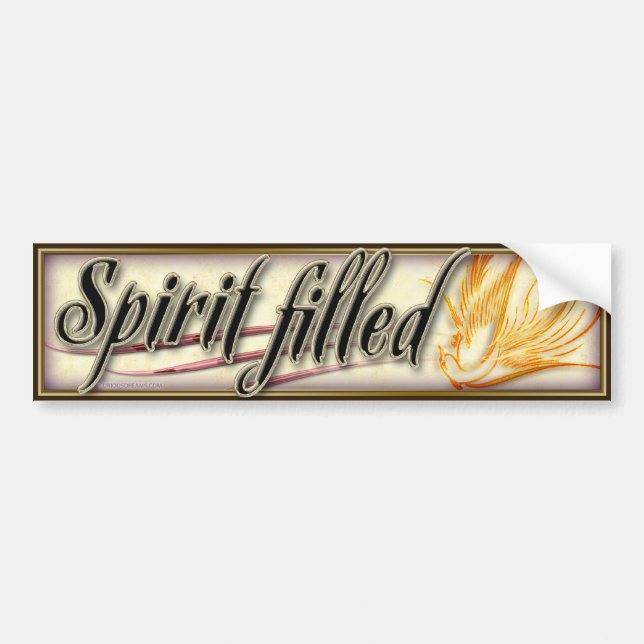 Spirit Filled-1 Bumper Sticker (Front)