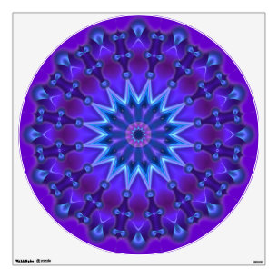 spirit flower power kaleidoscope fractal ART IV Wall Sticker