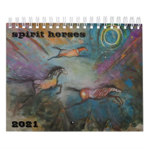 Spirit Horse Art Two Page Small Calendar