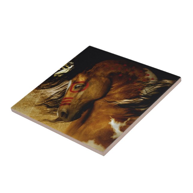 Spirit Horse Ceramic Tile (Side)