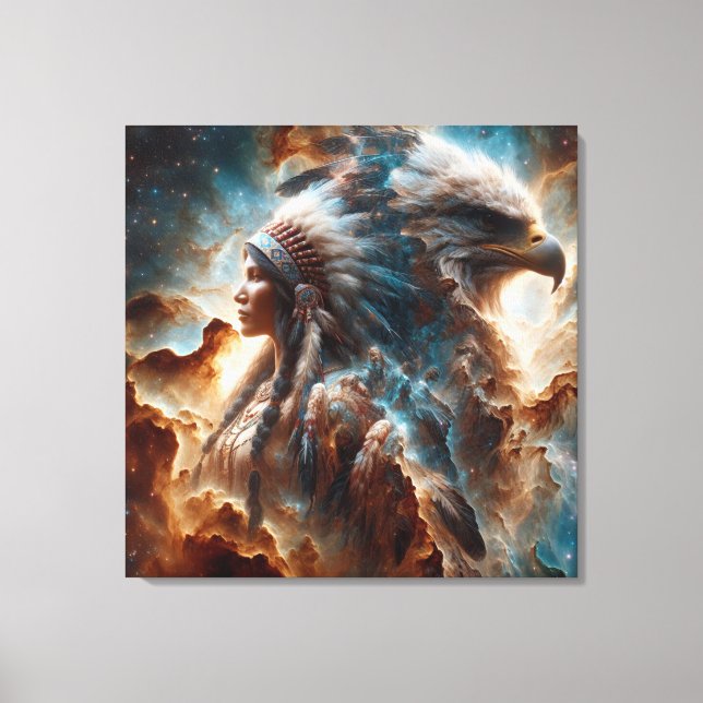 Spirit in the sky 0.2 canvas print (Front)