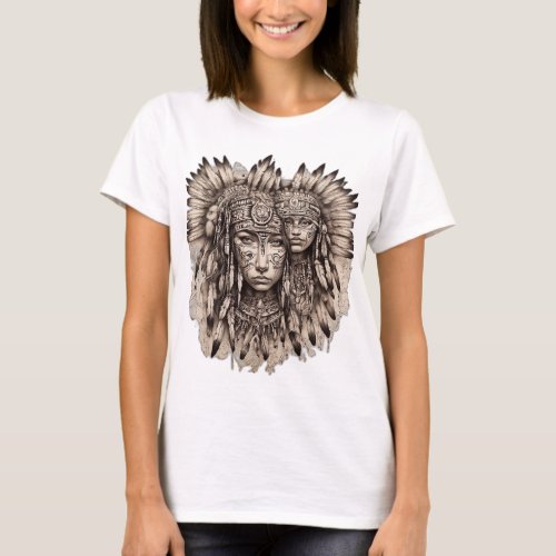 Spirit Ink Native American_Inspired Linework Tatt T_Shirt