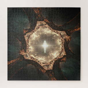 Spirit Inside Materials in Deep Dark Outer Space Jigsaw Puzzle