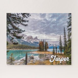 Spirit Island, Jasper National Park Jigsaw Puzzle