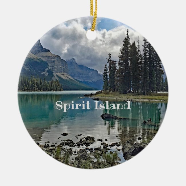 Spirit Island Jasper National Park Ornament