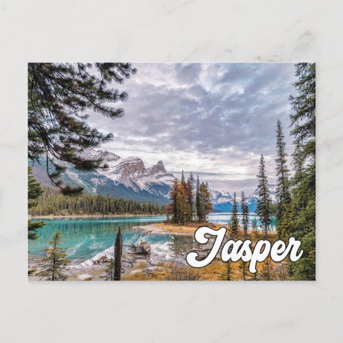 Spirit Island Jasper National Park Postcard