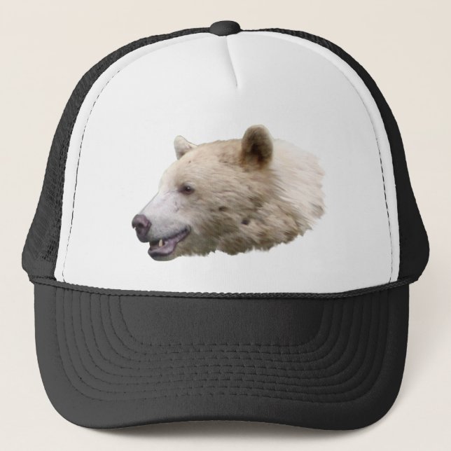 Spirit Kermode Bear Wildlife Art Trucker Cap (Front)