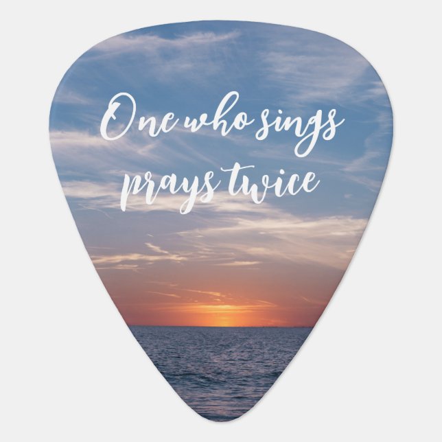 Spirit Lead Me Christian Guitar Pick (Front)