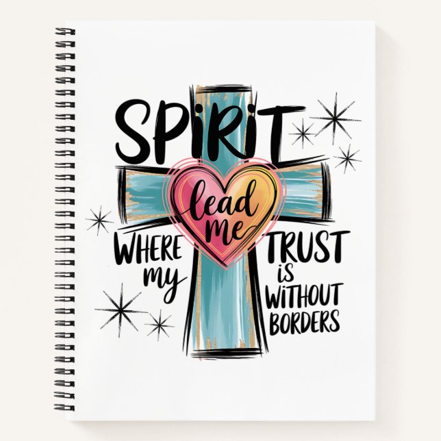 Spirit Lead Me Christian Notebook (Front)