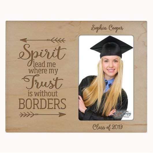 Spirit Lead Me Graduate's Maple Picture Frame (Front)