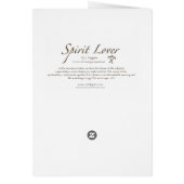 "Spirit Lover" by Lori Higgins Cards (Back)
