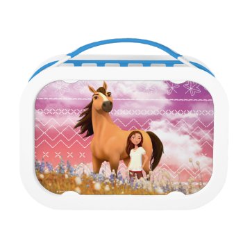 Spirit & Lucky Burnt Sunset Lunch Box by spiritridingfree at Zazzle