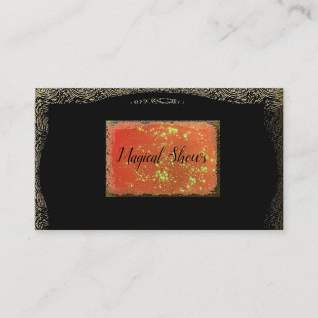 Spirit, Magic, Entertainment, Show Business Cards (Front)