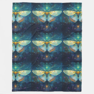 Spirit Moth Fleece Blanket