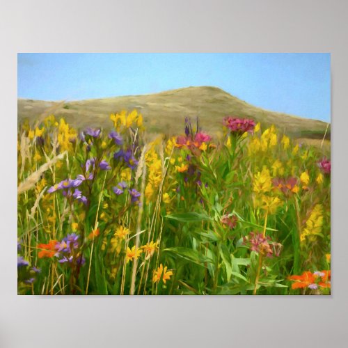 Spirit Mound Wildflowers Poster