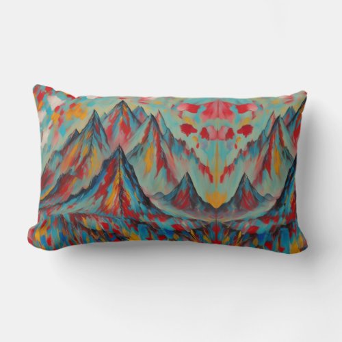 Spirit Mountains Lumbar Pillow
