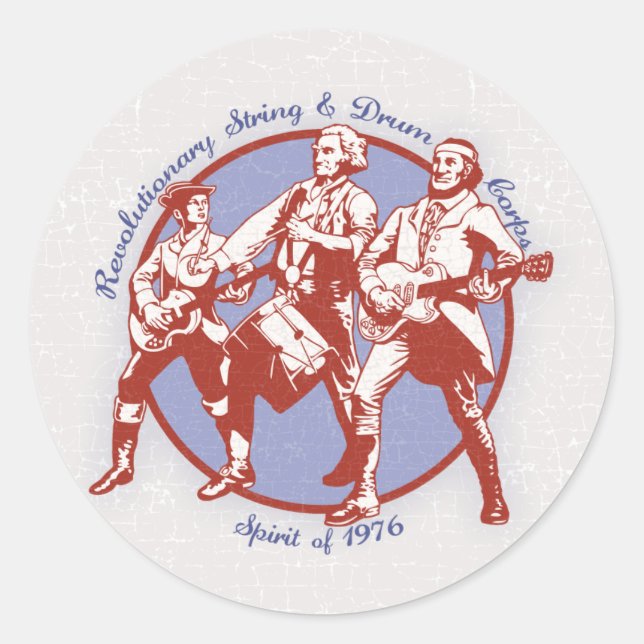 Spirit of 1976 classic round sticker (Front)
