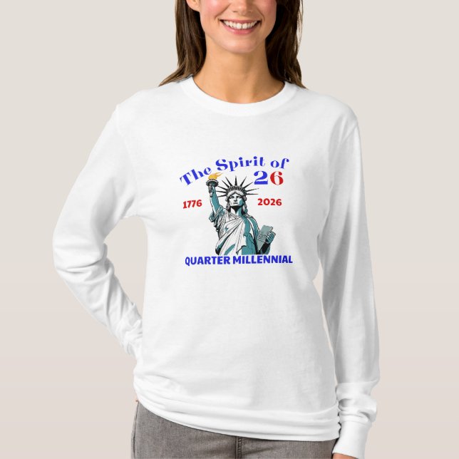 SPIRIT OF 26 - QUARTER MILLENNIAL T-Shirt (Front)