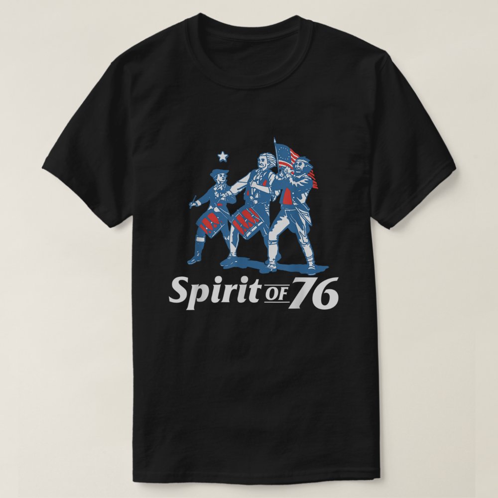 Spirit of 76 4th of July Patriotic Personalized T-Shirt